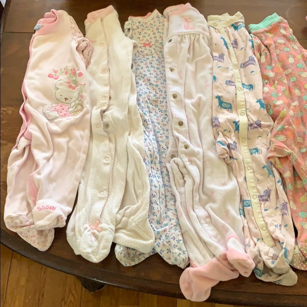 9 Months Footie Jammies (10 pairs)